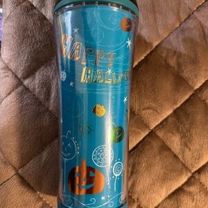 Starbucks Blue Halloween Tumbler A-41
